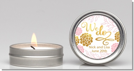 We Do - Bridal Shower Candle Favors