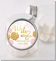 We Do - Personalized Bridal Shower Candy Jar