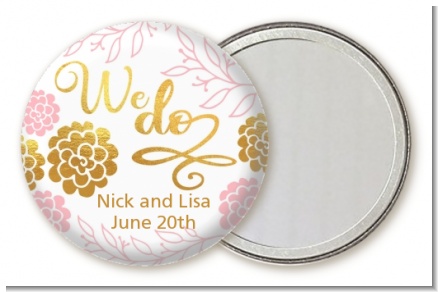 We Do - Personalized Bridal Shower Pocket Mirror Favors