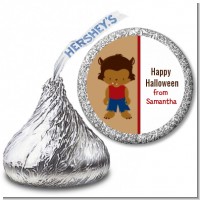 Werewolf - Hershey Kiss Halloween Sticker Labels