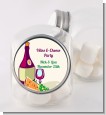 Wine & Cheese - Personalized Bridal Shower Candy Jar thumbnail