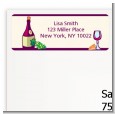 Wine & Cheese - Bridal Shower Return Address Labels thumbnail