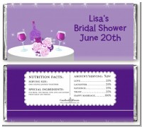 Wine Tasting - Personalized Bridal Shower Candy Bar Wrappers