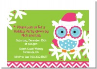 Winter Owl - Christmas Petite Invitations