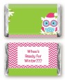 Winter Owl - Personalized Christmas Mini Candy Bar Wrappers thumbnail