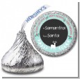 Winter Reindeer - Hershey Kiss Christmas Sticker Labels thumbnail