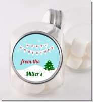 Winter Wonderland - Personalized Christmas Candy Jar