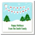 Winter Wonderland - Personalized Christmas Card Stock Favor Tags thumbnail
