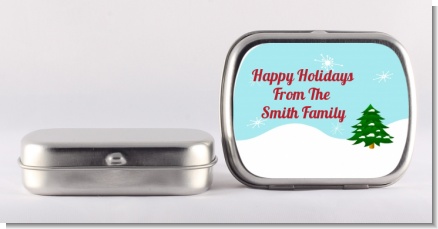 Winter Wonderland - Personalized Christmas Mint Tins