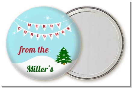 Winter Wonderland - Personalized Christmas Pocket Mirror Favors