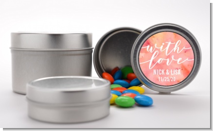 With Love - Custom Bridal Shower Favor Tins