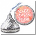 With Love - Hershey Kiss Bridal Shower Sticker Labels thumbnail