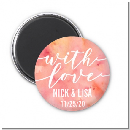 With Love - Personalized Bridal Shower Magnet Favors