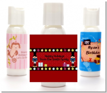 Wooden Soldiers - Personalized Christmas Lotion Favors