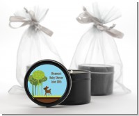 Woodland Forest - Baby Shower Black Candle Tin Favors