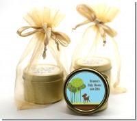 Woodland Forest - Baby Shower Gold Tin Candle Favors