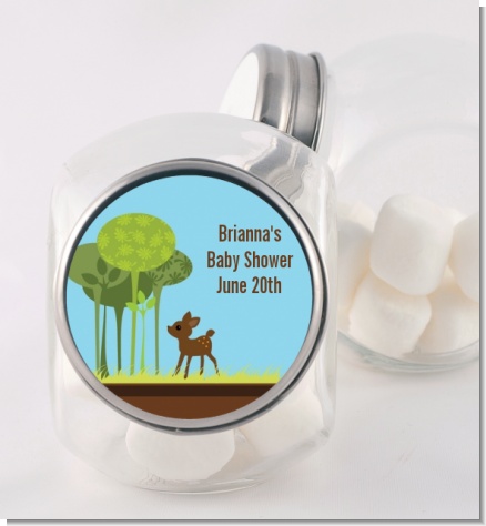 Woodland Forest - Personalized Baby Shower Candy Jar