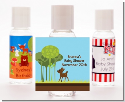 Woodland Forest - Personalized Baby Shower Hand Sanitizers Favors