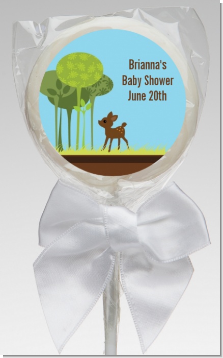 Woodland Forest - Personalized Baby Shower Lollipop Favors