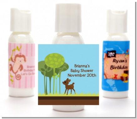 Woodland Forest - Personalized Baby Shower Lotion Favors