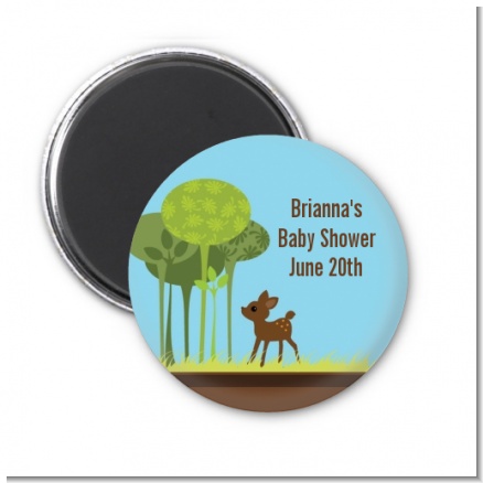 Woodland Forest - Personalized Baby Shower Magnet Favors