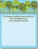 Woodland Forest - Baby Shower Notes of Advice