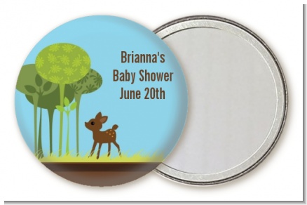 Woodland Forest - Personalized Baby Shower Pocket Mirror Favors