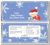 Christmas Baby Snowflakes - Personalized Baby Shower Candy Bar Wrappers