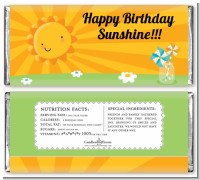 You Are My Sunshine - Personalized Birthday Party Candy Bar Wrappers