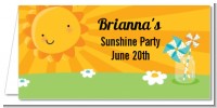 You Are My Sunshine - Personalized Birthday Party Place Cards