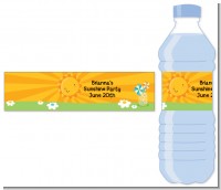 You Are My Sunshine - Personalized Birthday Party Water Bottle Labels