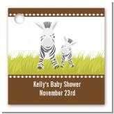 Zebra - Personalized Baby Shower Card Stock Favor Tags