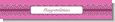 Zebra Print Baby Pink - Personalized Baby Shower Banners thumbnail