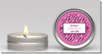 Zebra Print Baby Pink - Baby Shower Candle Favors
