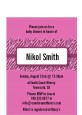 Zebra Print Baby Pink - Baby Shower Petite Invitations thumbnail