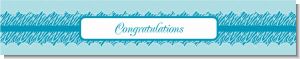 Zebra Print Blue - Personalized Baby Shower Banners