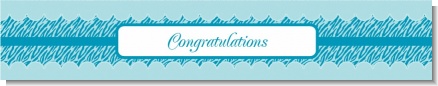 Zebra Print Blue - Personalized Baby Shower Banners