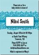 Zebra Print Blue - Baby Shower Invitations thumbnail