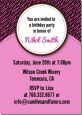 Zebra Print Pink & Black - Birthday Party Invitations thumbnail