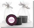 Zebra Print Pink & Black - Birthday Party Black Candle Tin Favors thumbnail