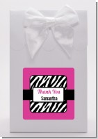 Zebra Print Pink & Black - Birthday Party Goodie Bags