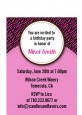 Zebra Print Pink & Black - Birthday Party Petite Invitations thumbnail
