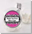 Zebra Print Pink - Personalized Birthday Party Candy Jar thumbnail