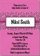 Zebra Print Baby Pink - Baby Shower Invitations thumbnail