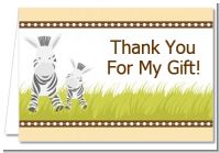 Zebra - Baby Shower Thank You Cards