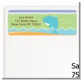 Dolphin | Aquarius Horoscope - Baby Shower Return Address Labels thumbnail