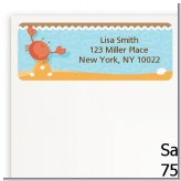 Crab | Cancer Horoscope - Baby Shower Return Address Labels