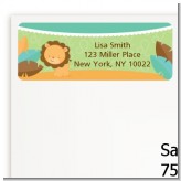 Lion | Leo Horoscope - Baby Shower Return Address Labels