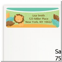 Lion | Leo Horoscope - Baby Shower Return Address Labels