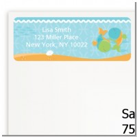 Fish | Pisces Horoscope - Baby Shower Return Address Labels